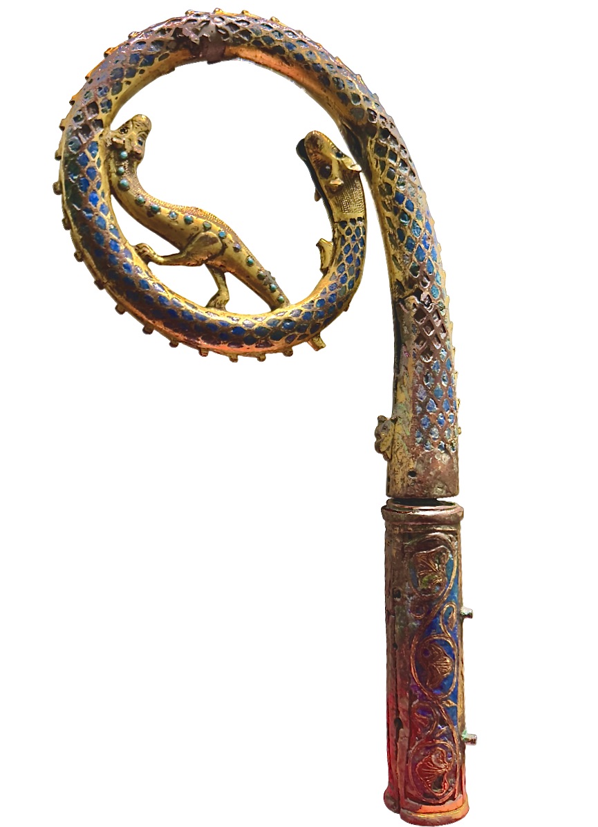 Riccio di pastorale esposto nel Museo della Cattedrale di Aosta, Valle d'Aosta